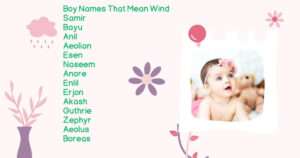 Boy Names That mean wind