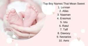 Names that mean sweet