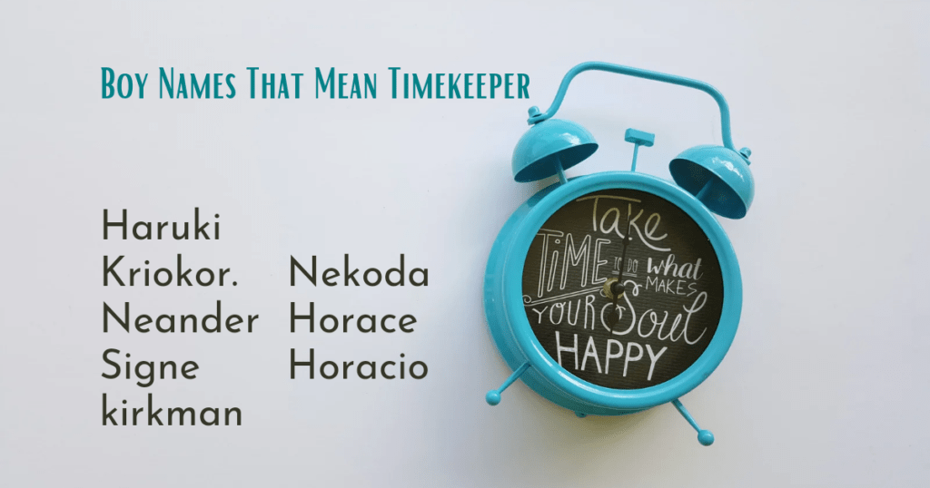 Last Name Meaning Timekeeper