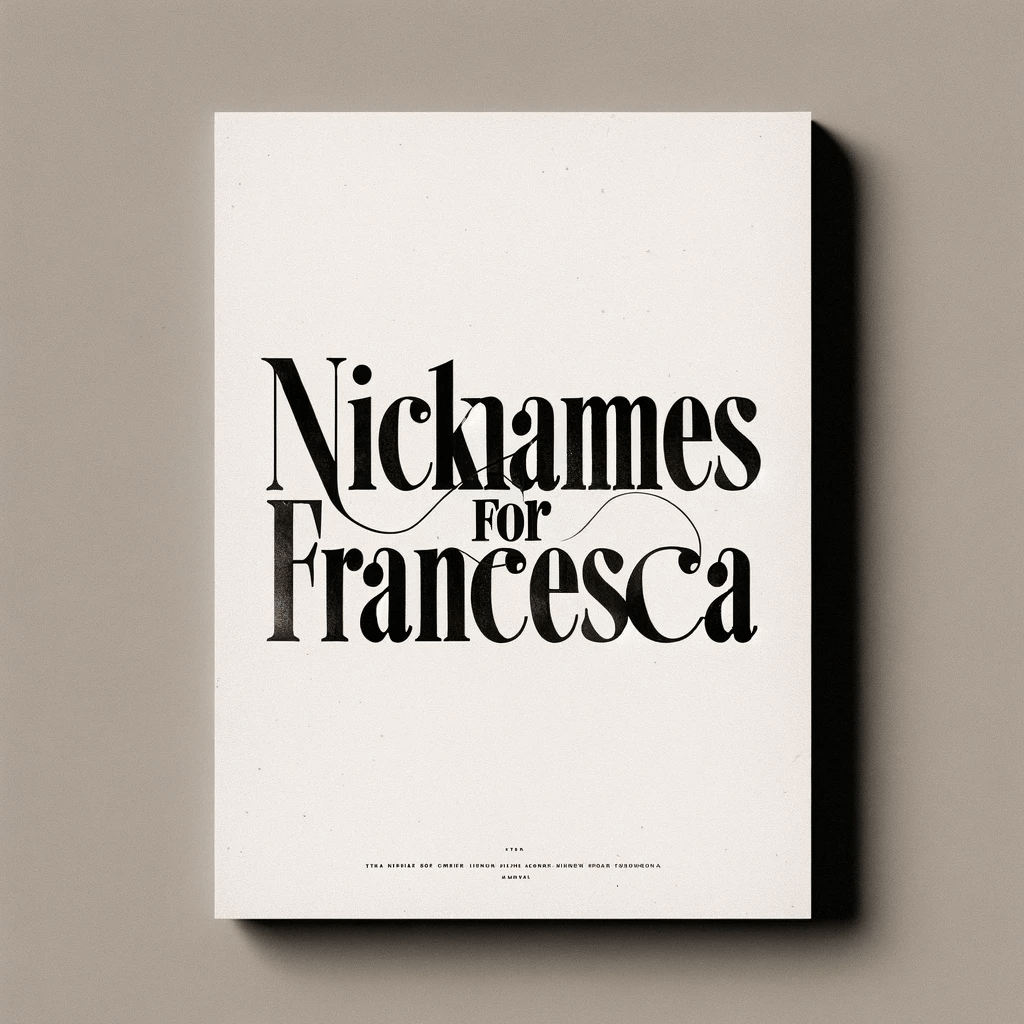 Nicknames for Francesca: 100 Charming Choices Youll Love - Baby Namesry