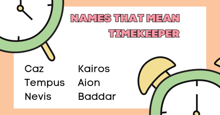 names that mean timekeeper