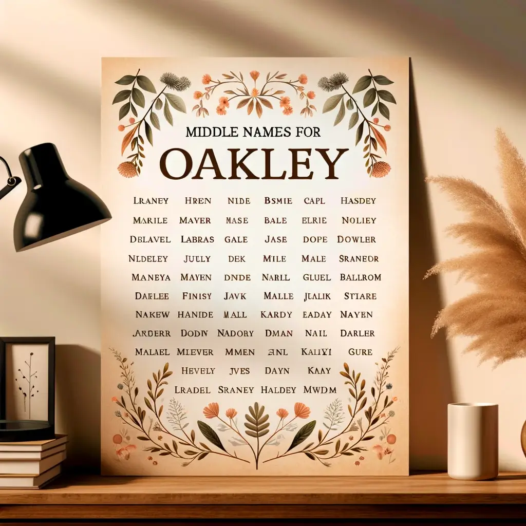 Middle Names for Oakley: 100+ Names That Will Blow Your Mind! - Baby Namesry