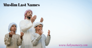 Muslim Last Names