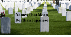 Names That Mean Death in Japanese