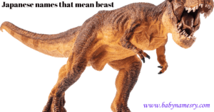 Japanese names that mean beast