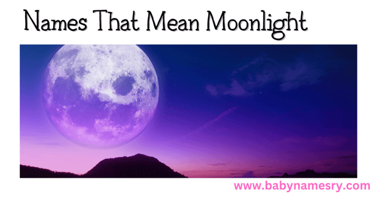 Names That Mean Moonlight