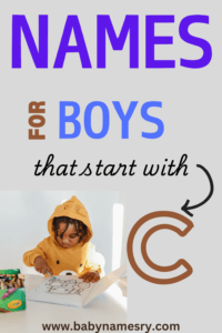 Baby Boy Names Starting with C