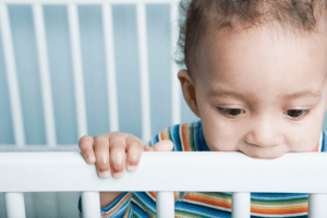 Wondering how to keep your baby from chewing on the crib? Discover natural tips, like crib rail covers, distractions, and safe teething toys to protect your baby and furniture!