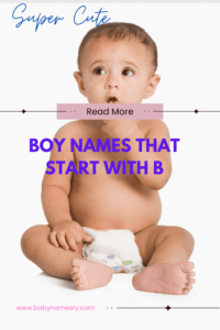 Boy Names That Start With B