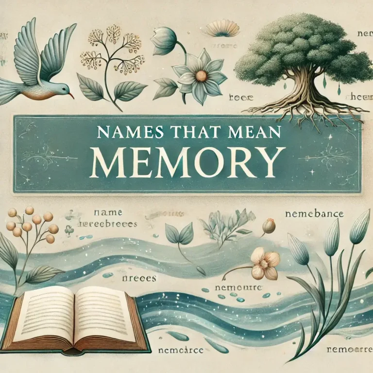 Names That Mean Memory