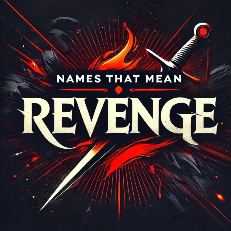 Names That Mean Revenge