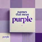 Names That Mean Purple