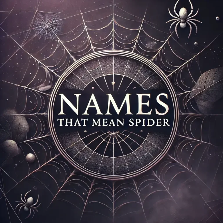 Names That Mean Spider