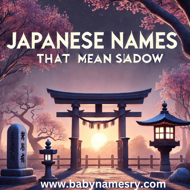 Japanese Names That Mean Shadow