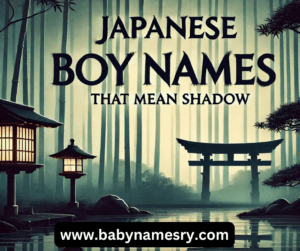 Japanese Boy Names That Mean Shadow