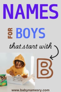 Baby Boy Names That Start With B