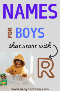 Baby Boy Names That Start With R