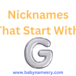 Nicknames That Start With G