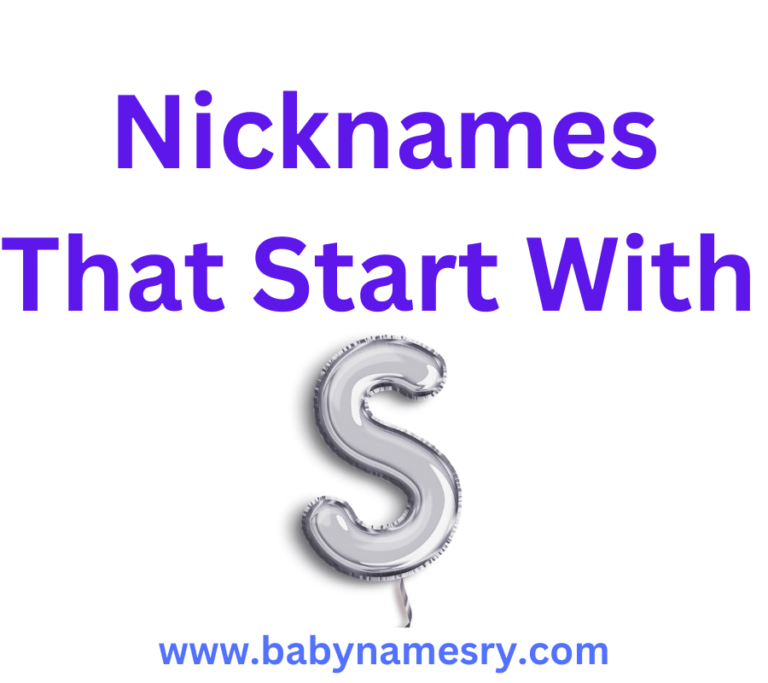 Nicknames that start with S