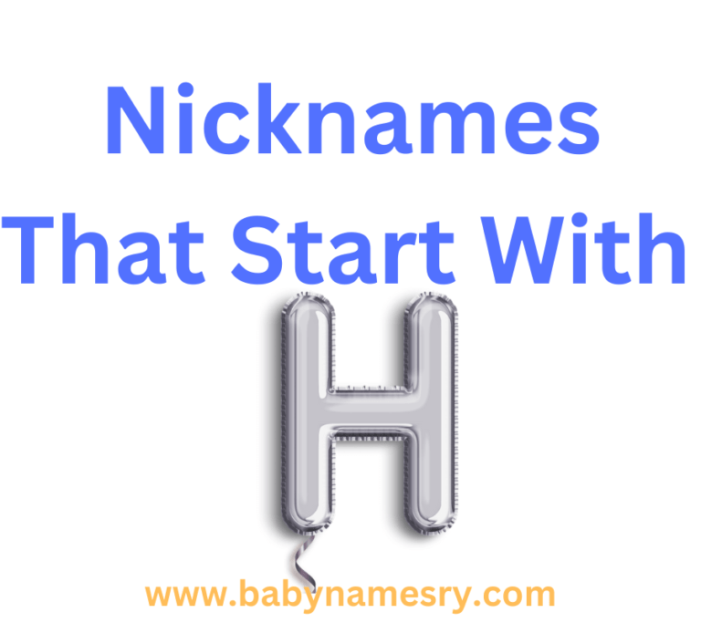 Nicknames That Start With H