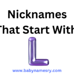 Nicknames That Start With L