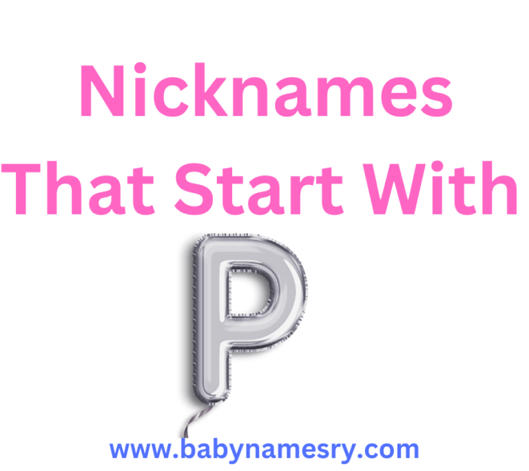 Nicknames That Start With P