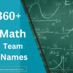 Math Team Names